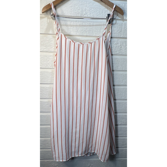 Sage The Label Size Large Wrap dress mini striped adjustable lined button close - Picture 6 of 11